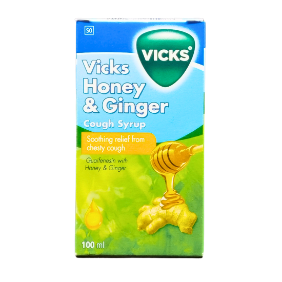 Vicks® Cough Syrup 100ml Honey and Ginger Upharm
